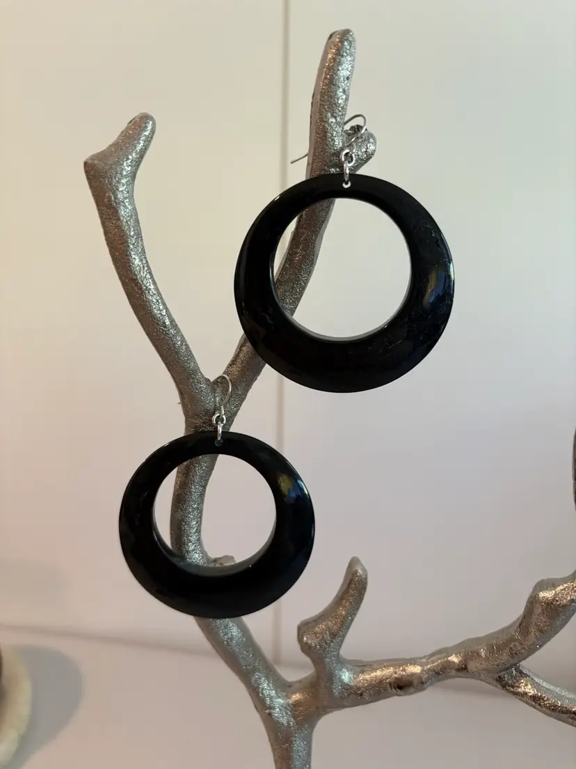 Fun Black Earrings