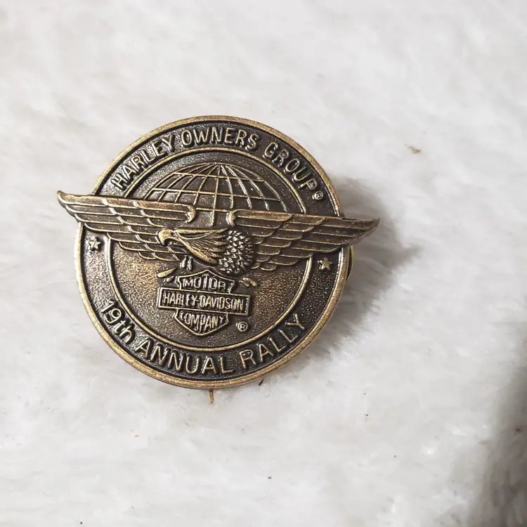 HARLEY-DAVIDSON Harley Owners Group HOG Atlanta 19th Annual Rally Flag Vest Pin 