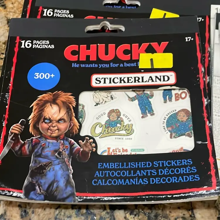 Lot Of 8 New Chuck & Harry Potter Sticker Books