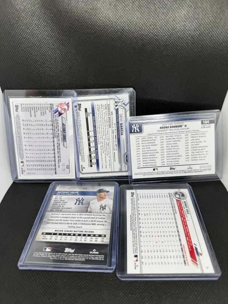 New York Yankees Lot - 4 #’d Volpe, Torres, Garcia, Cole, Team