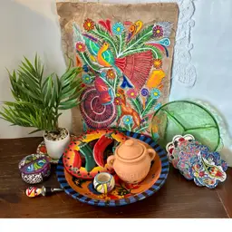 Colorful Terracotta Uranium Mexico Vignette