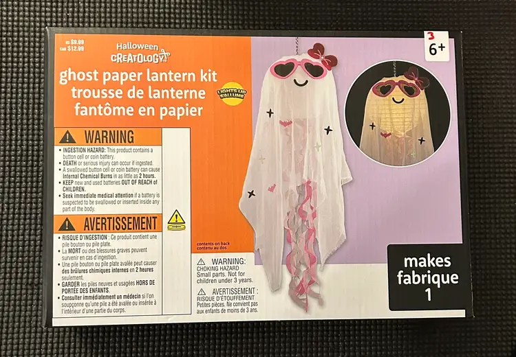 Creatology Halloween Ghost Paper Lantern Kit NWT