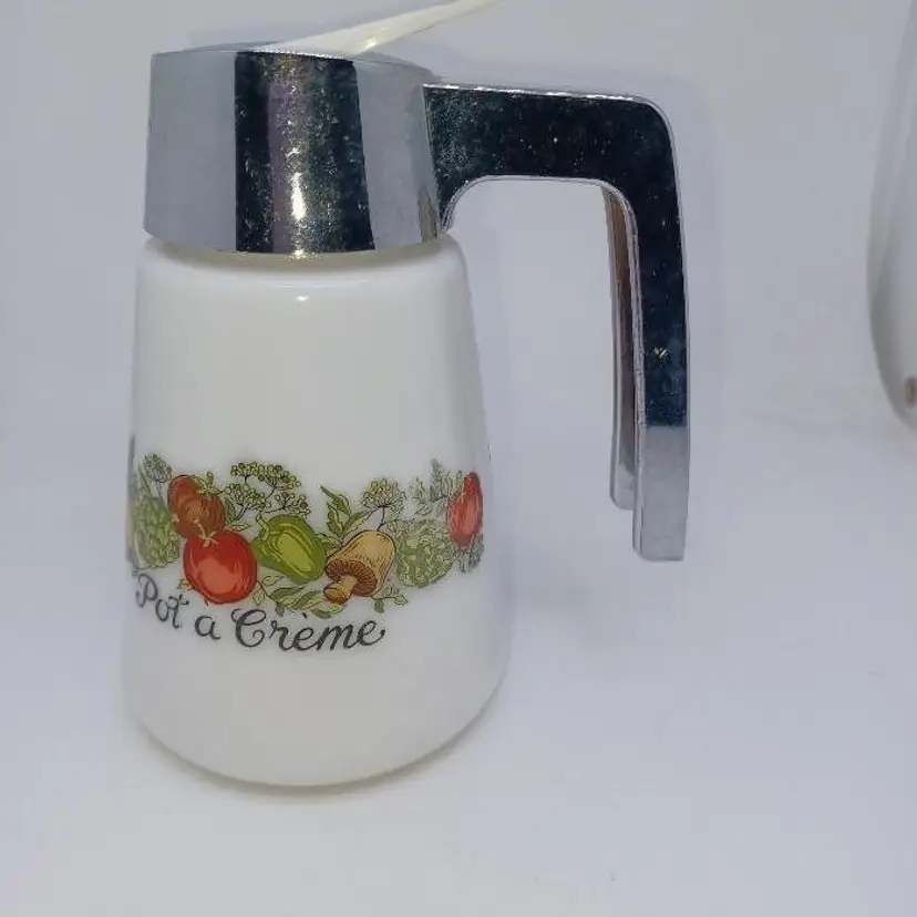 Vintage Gemco Pot O' Cream Spice of life creamer 1960s