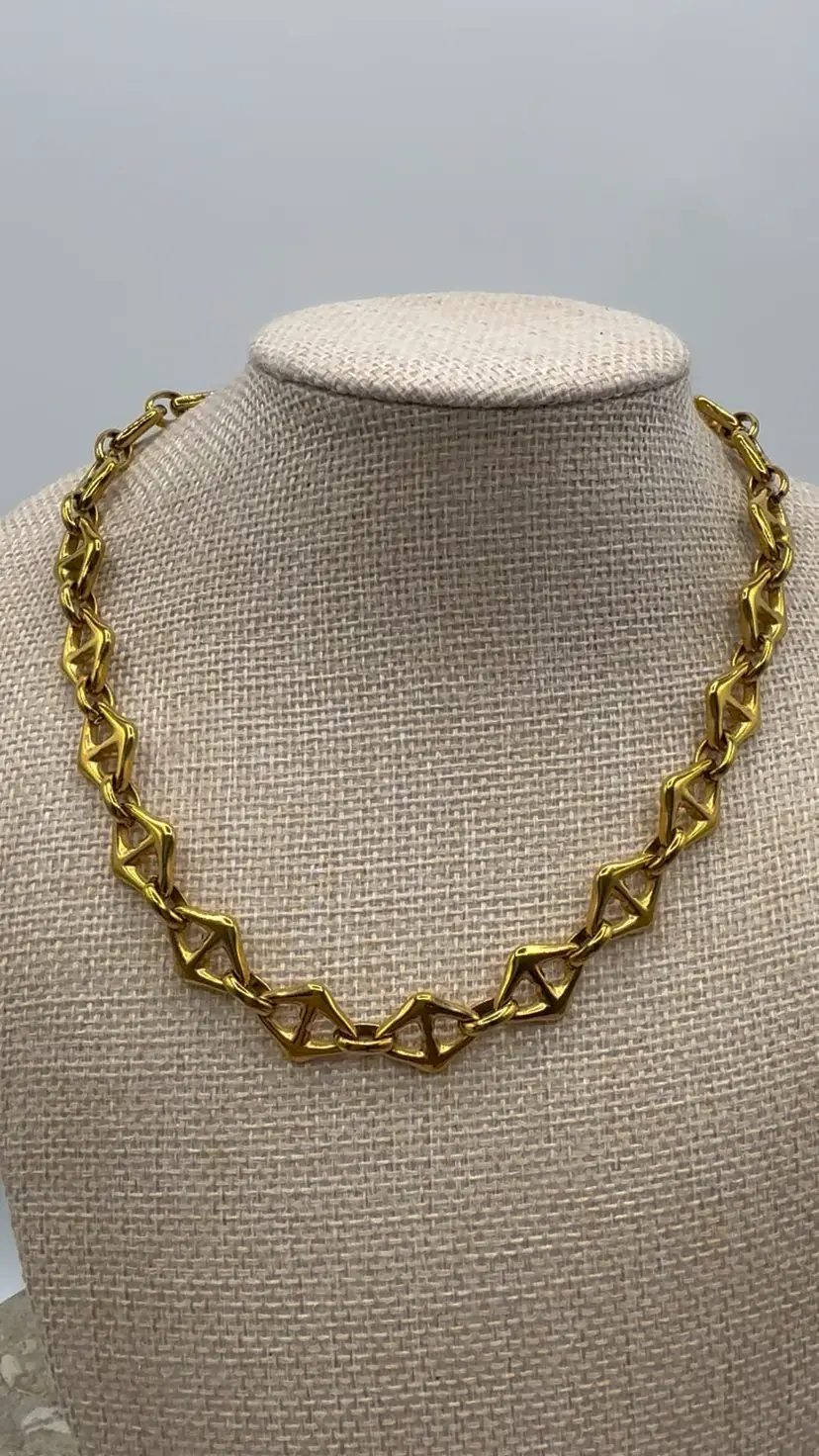 Chunky Bracha Caroline Chain Necklace 18k Gold-Plated Stainless Steel