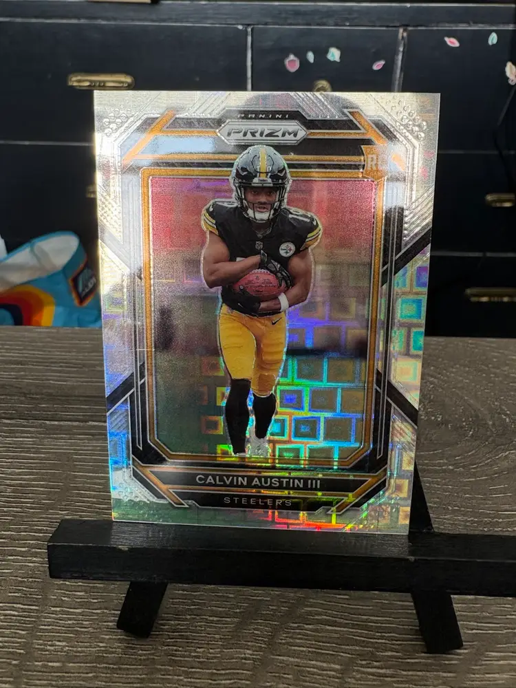 Calvin Austin iii 2022 Panini Prizm Pandora Refractor /400 RC Rookie NFL Football Card Pittsburgh Steelers