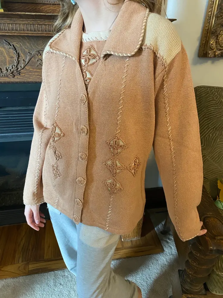 Vintage 90’s Storybook Knots Sweater/sleeveless Knit Shirt NWT 