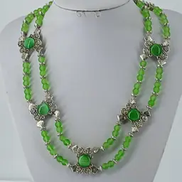 Green Glass Custom Necklace