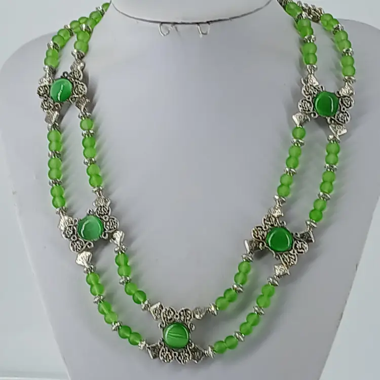 Green Glass Custom Necklace