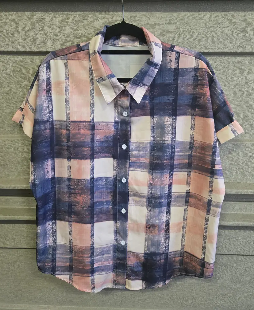 Women's Casual Button-up Shirt Size XL
