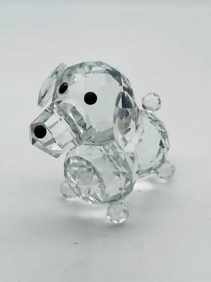 Crystal Poodle Dog Figurine