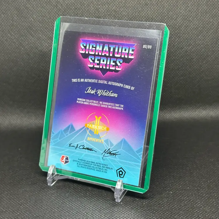 Mak Whitham Retro Rookie Auto /89 NJ/NY Gotham - 2024 Parkside Signature Series Autograph