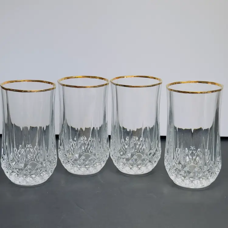 #995  Vintage, Crystal d’Arques, 24# Genuine Crystal, Set Of 4 Tumblers
