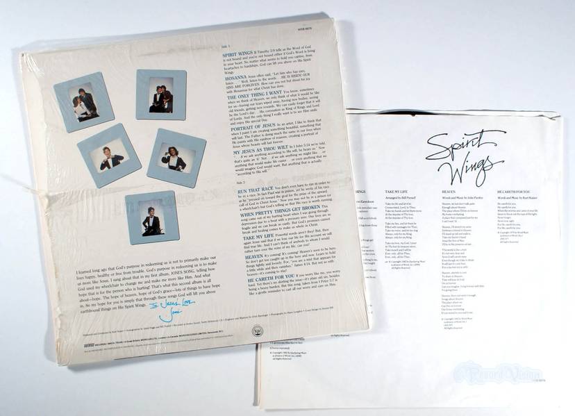 Joni Eareckson Tada Spirit Wings (1982) Vinyl LP • Christian