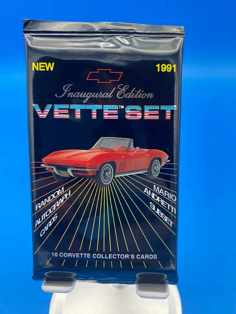 Vette Set Inagural Edition 10 Corvette Collector's Trading Card Pack - 1991
