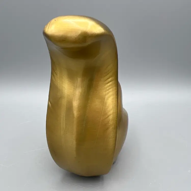 Squirrel w/ Nut Cast Brass Doorstop Paperweight Bookend  Figure Heavy Vintage