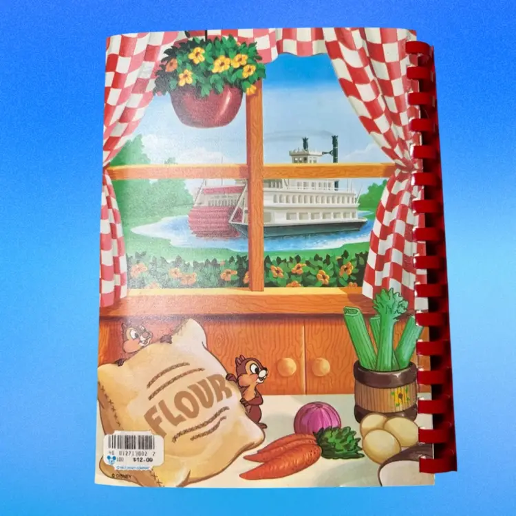 1980’s Cooking With Mickey Around our World, Walt Disney Cook Book, Vintage
