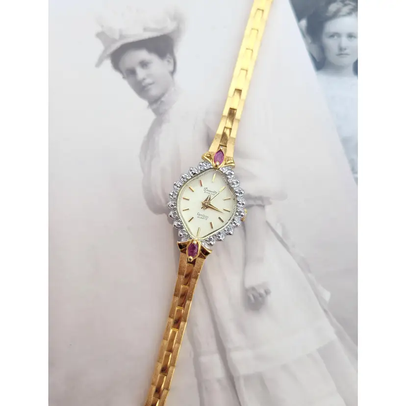 Vtg Deauville Diamond & Ruby Armitron Women display picture 1