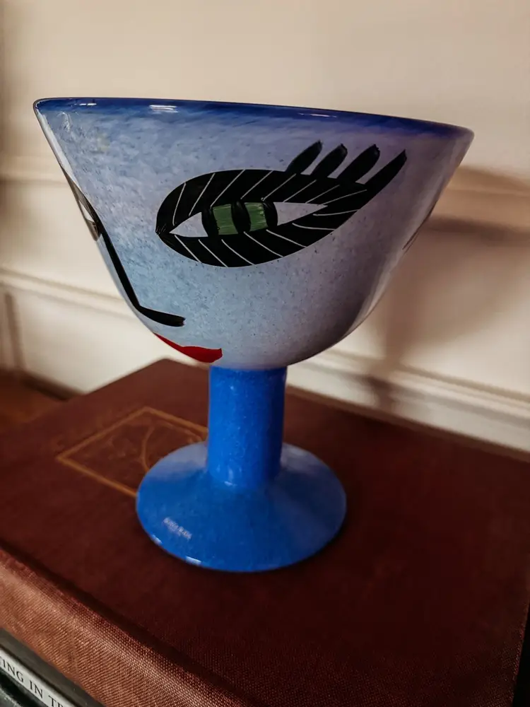 Kosta Boda Open Minds Blue Compote