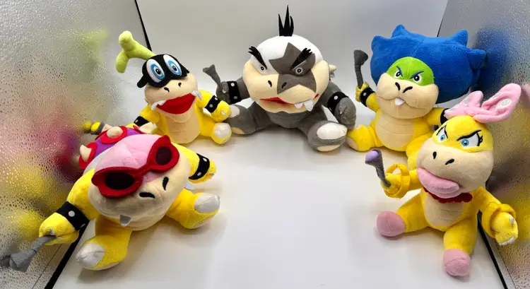 Koopalings Plush Doll Set Super Mario All Star Collection Soft Toy Set of 5
