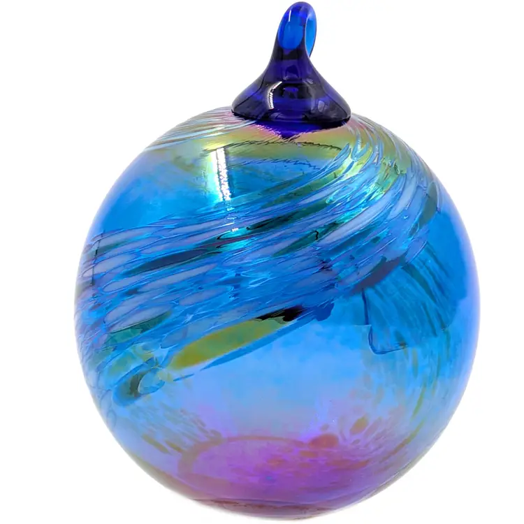 Glass Eye Studios Iridescent Hand Blown Glass Ornament