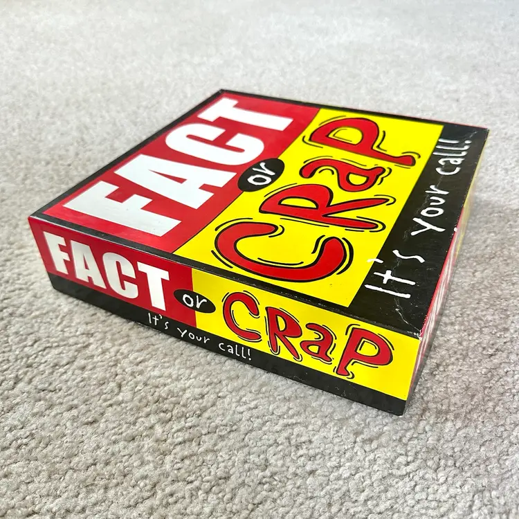 FACT OR CRAP Trivia Game - 2002 Imagination Entertainment - CONTENTS UNUSED!!