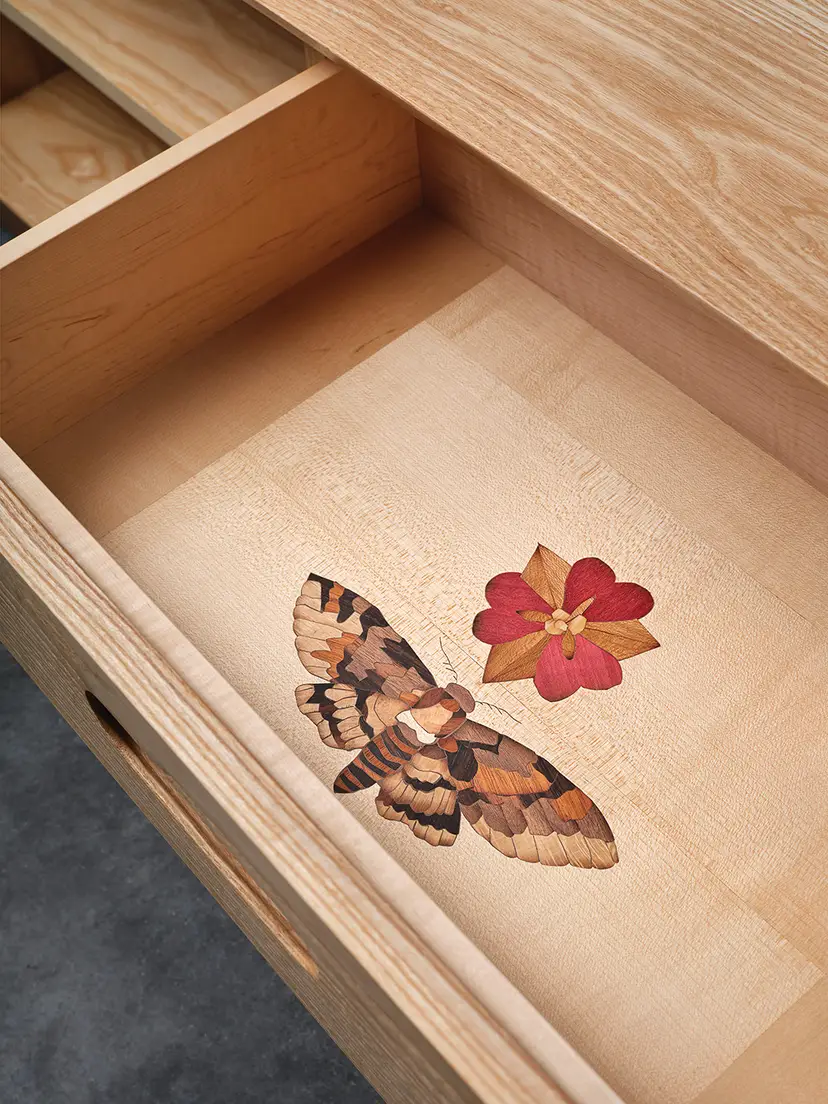 Ash & Walnut Console