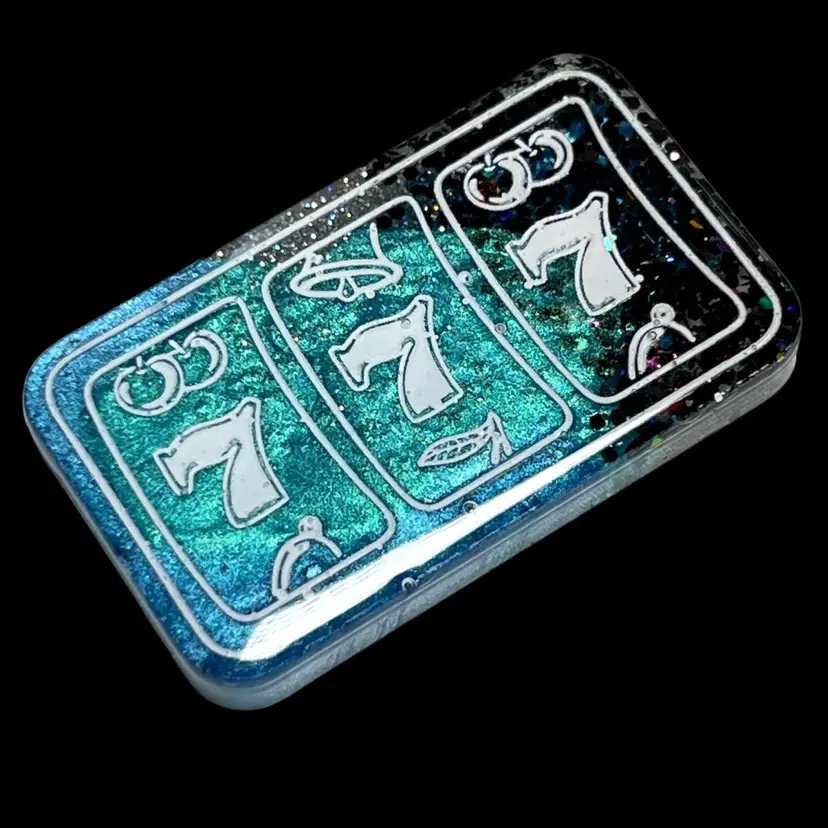 Coming up all Lucky 7s Slot  Magnet Resin Art