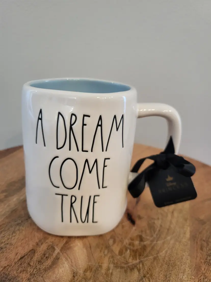 Rae Dunn Disney A DREAM COME TRUE Princess Cinderella Castle Mug 16oz