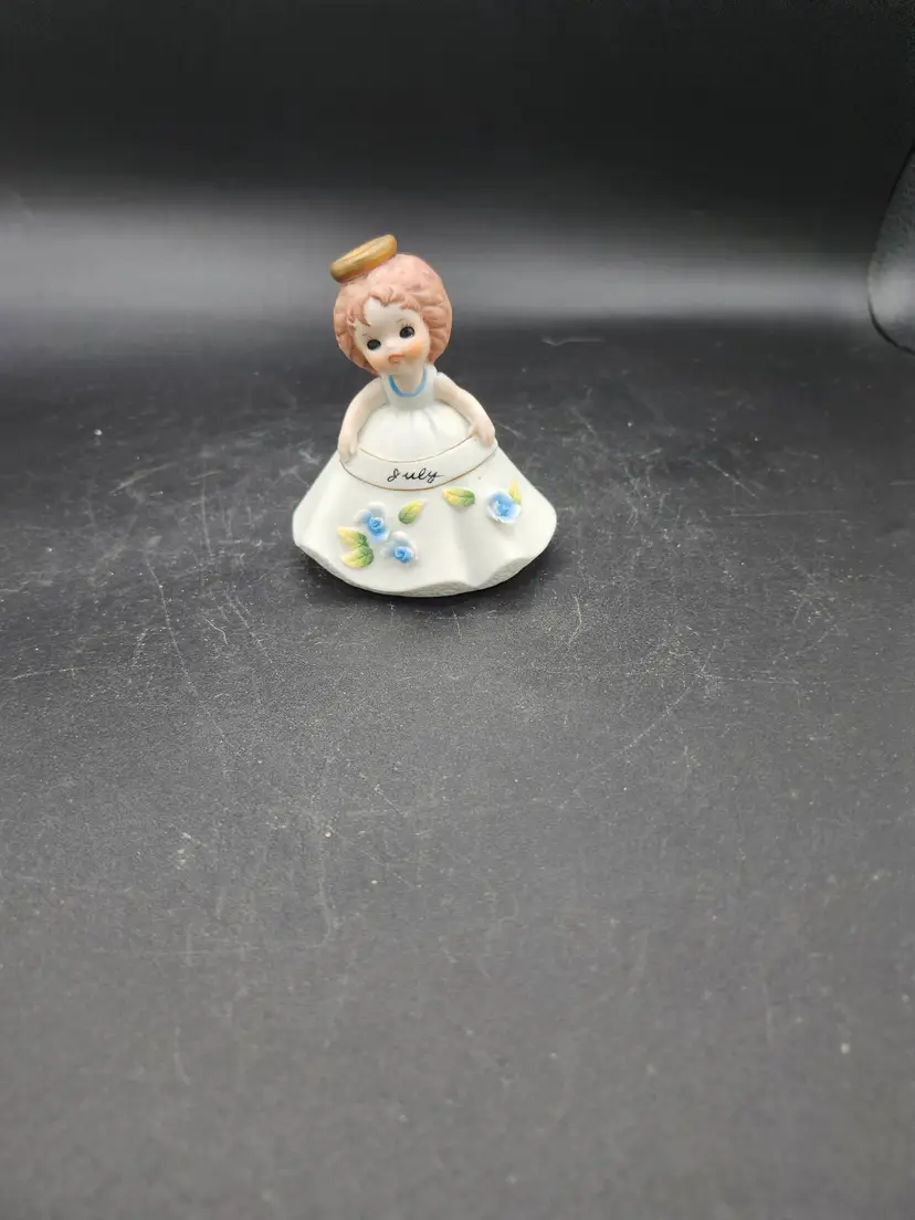 Vintage Josef Originals July birthday Figurine with Floral Dress