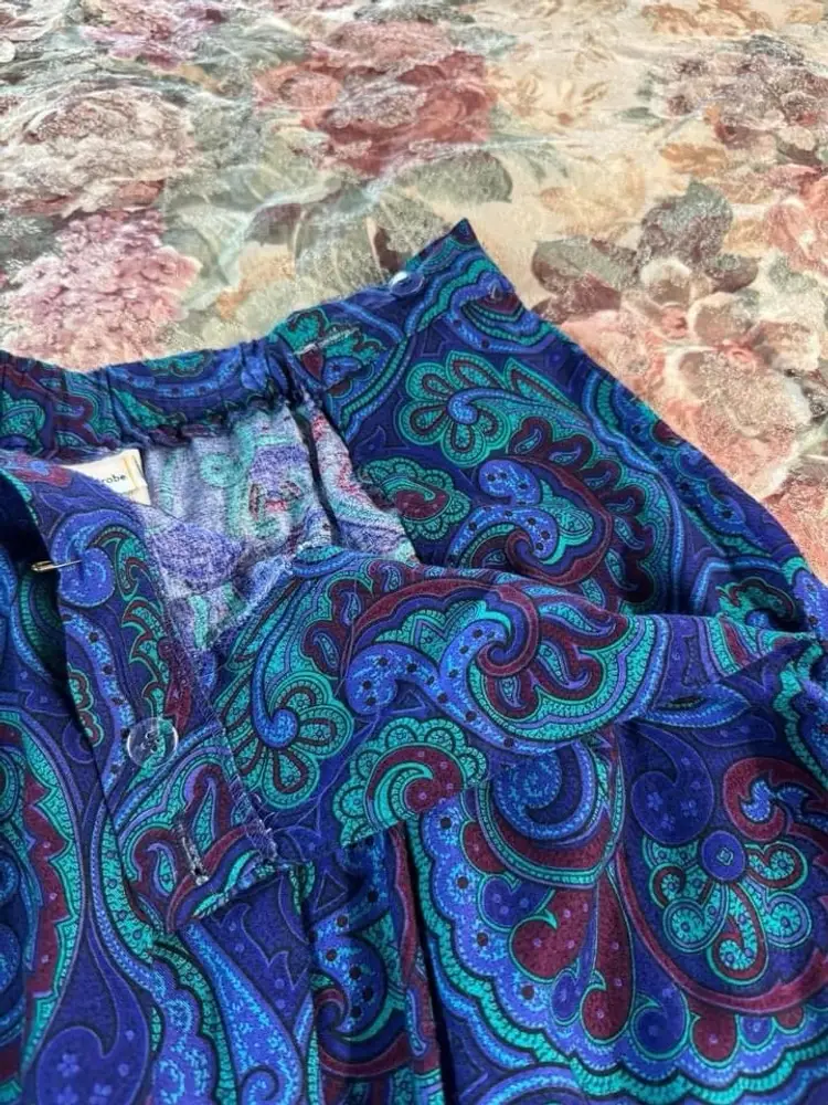 Vintage Paisley Skirt
