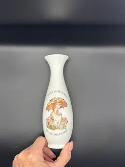 Vintage Holly Hobbie Vase 7.5”