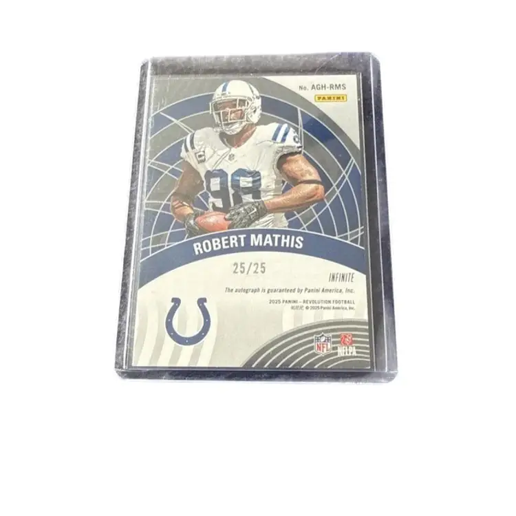 2025 Panini Revolution Robert Mathis Infinite Autograph Card! Indianapolis Colts