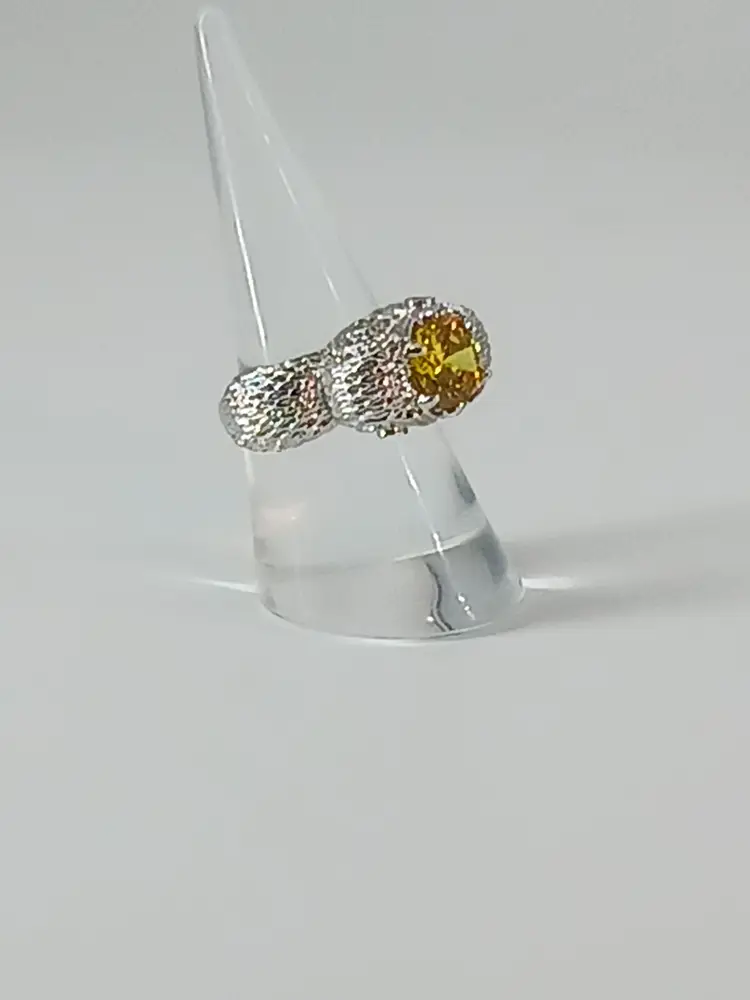Topaz Gemstone in Sterling Silver Ring Setting