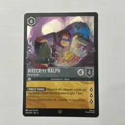 Disney Lorcana Wreck-It Ralph - Ham Hands Cold Foil 190/204 EN6 Legendary NM