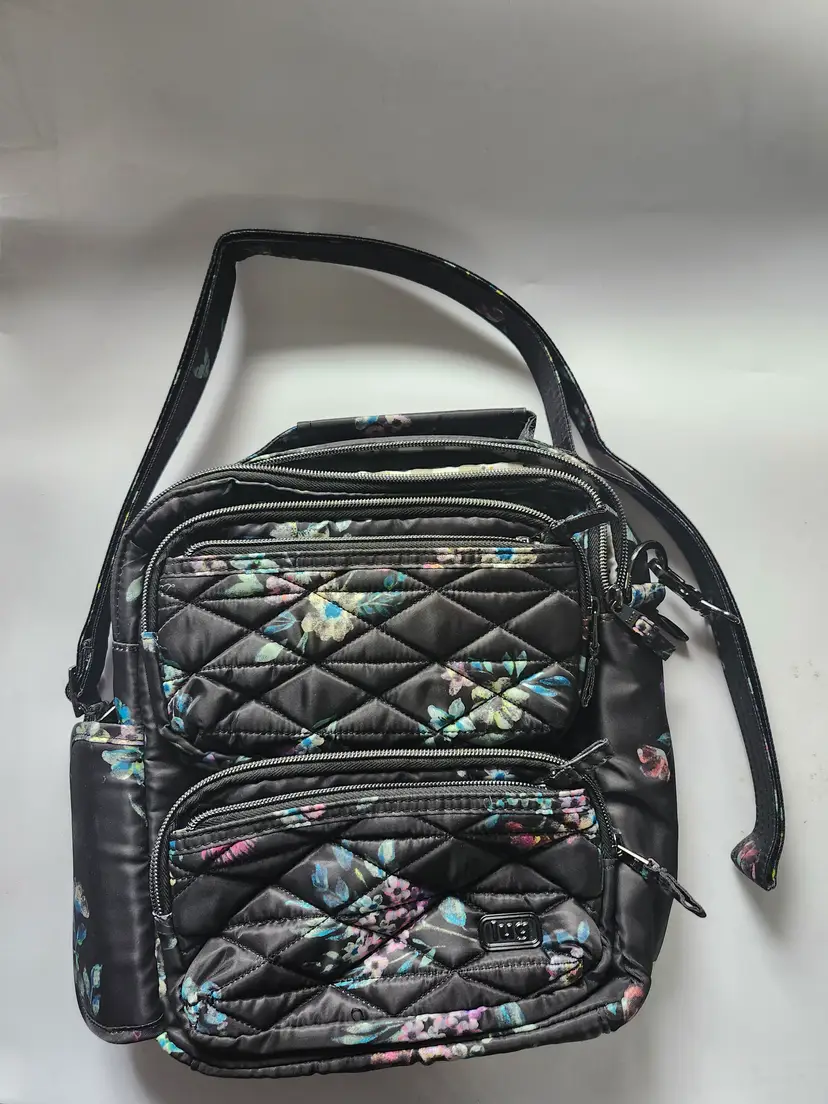Floral Quilted Crossbody Bag by LUG