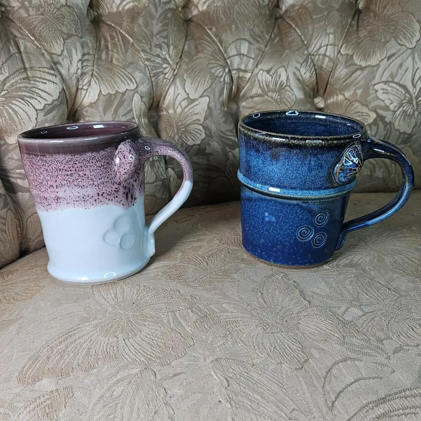 Art Studio Signed Mug Set Featuring Shells