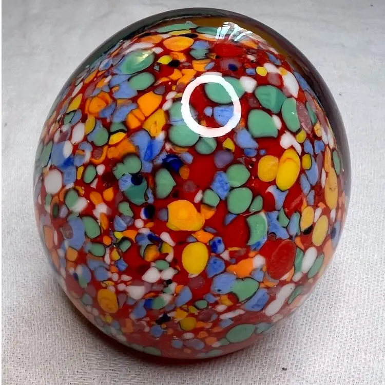 Speckled Paperweight, Gentile Glass