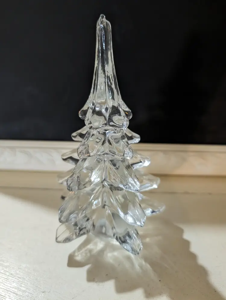 Clear Glass Christmas Tree Decor