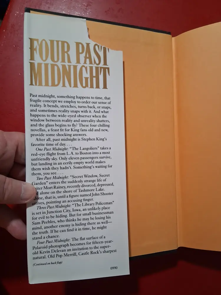 Four Past Midnight ~ Stephen King ~ Hardcover with Dust Jacket 1990