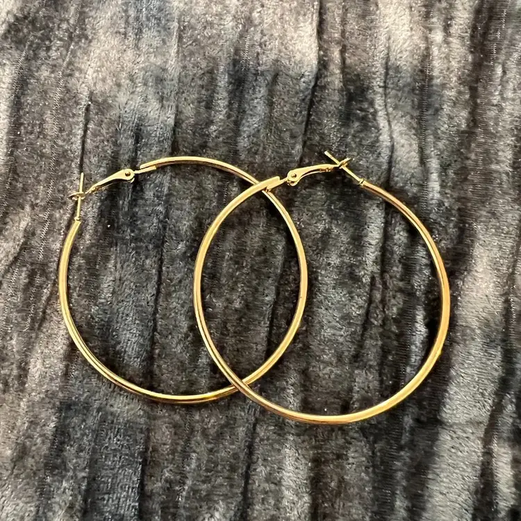 Elegant Gold Hoop Earrings
