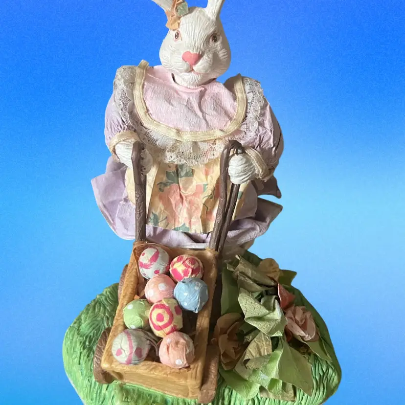Paper Moche Easter Bunny About 6”