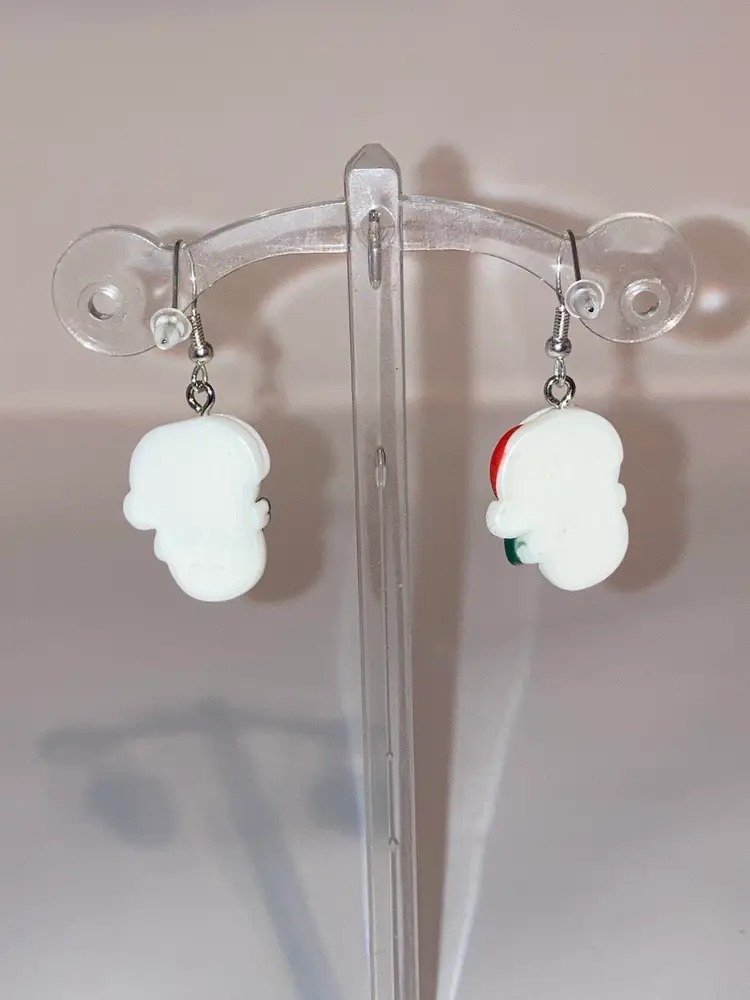 READ Snowmen Earrings! 1 3/4” drop. 925 Stamped Untested Fishhooks. Made By Me! 🎄🎅🎄