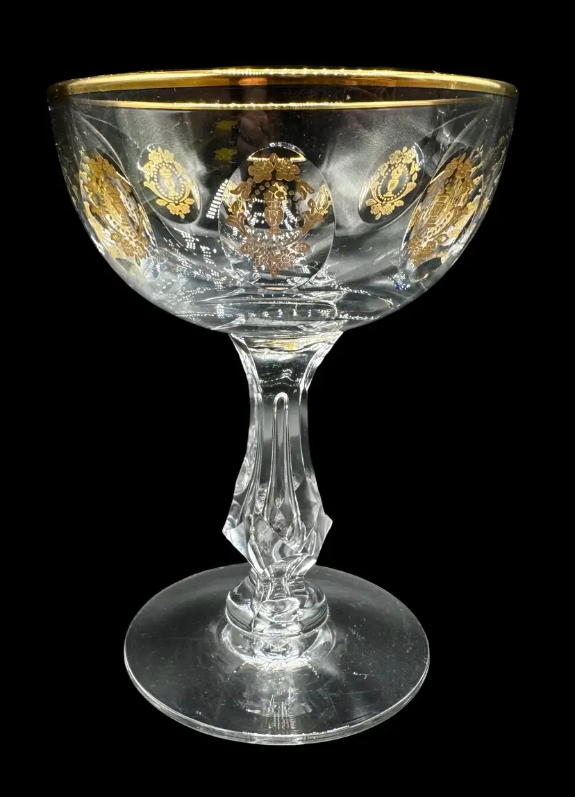 Tiffin Franciscan Palais Versailles Champagne Tall Sherbet Glass Single 5 1/8”