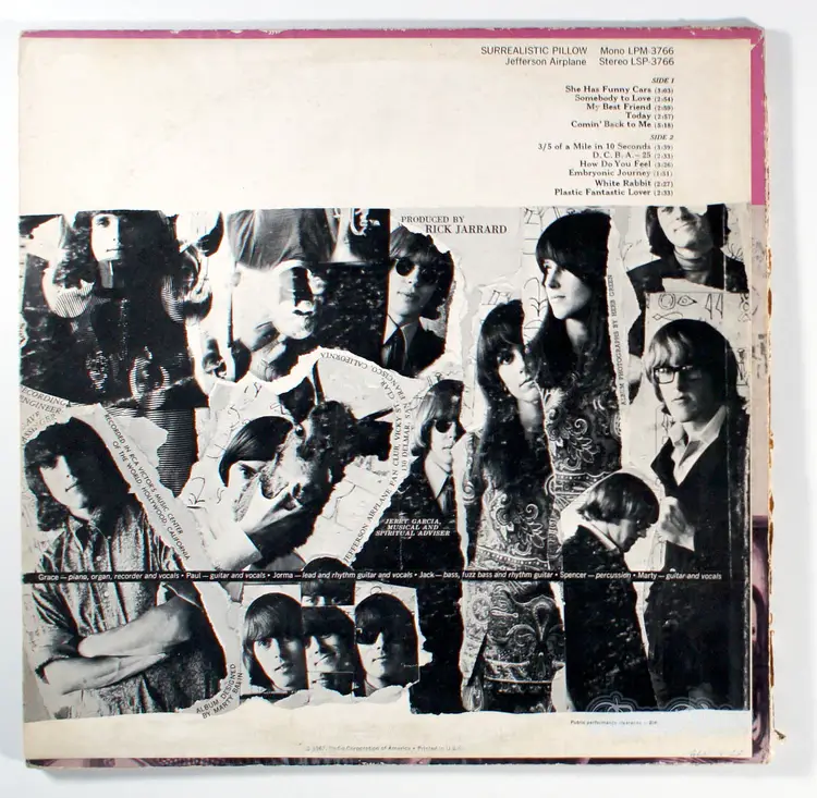 Jefferson Airplane - Surrealistic Pillow (1967) Vinyl LP • Somebody To Love