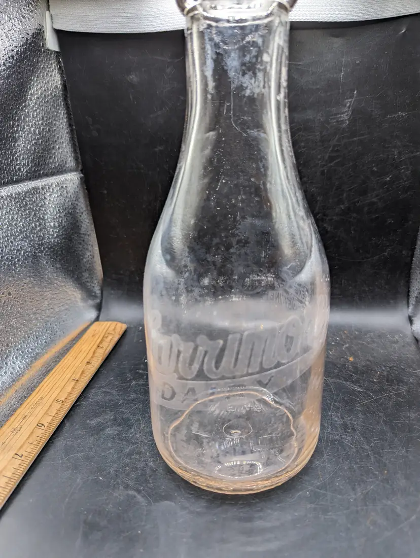 Vintage Mid Century Larrimore Milk Bottle Seaford DE