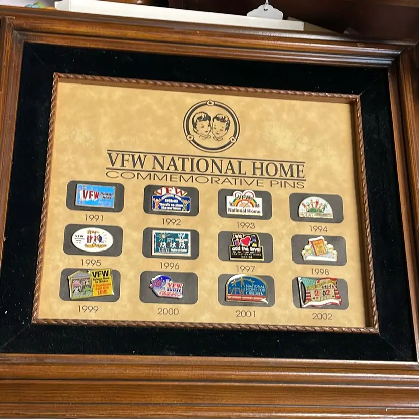 VFW National Home Commemorative Pins 1991-2002