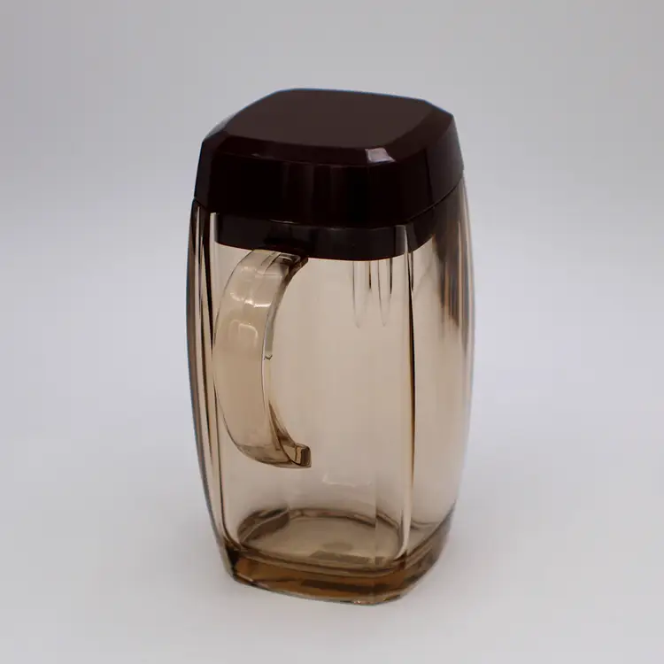 Acrylic Creamer With Brown Lid Made In Japan Vintage