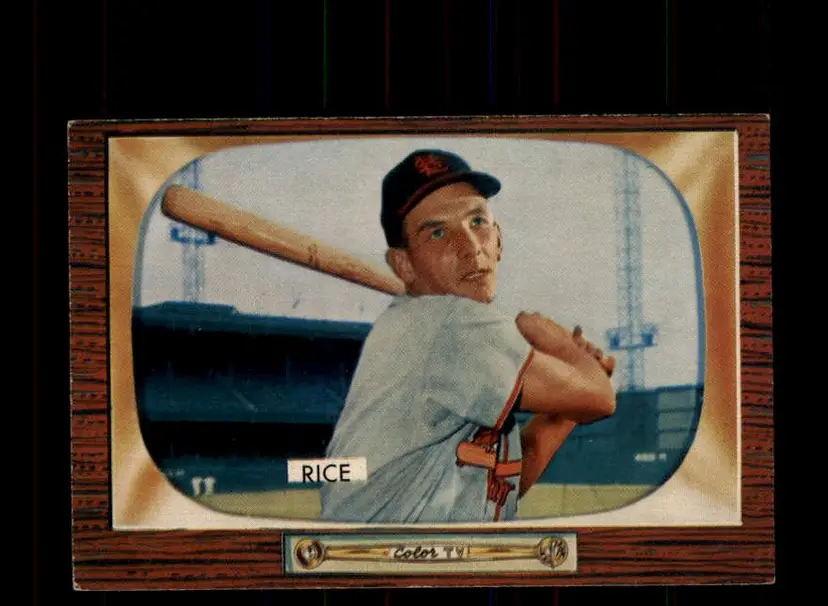 1955 Bowman #106 Del Rice - (pk-tl3) - St. Louis Cardinals