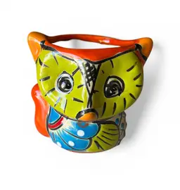 Item #782 Talavera Fox Pot