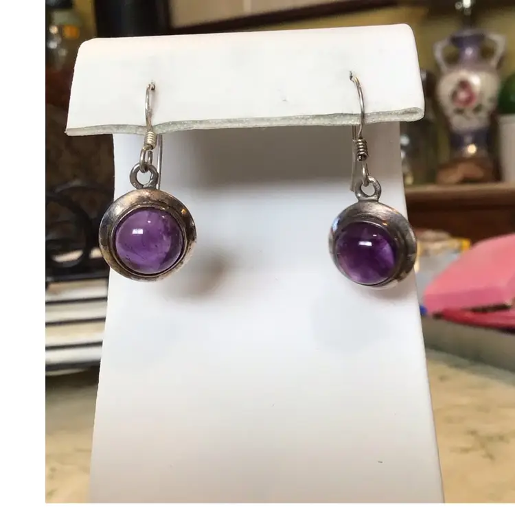 Sterling & Amethyst Earrings